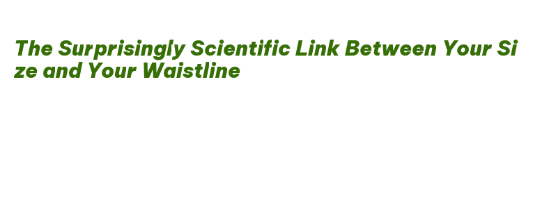 The Surprisingly Scientific Link Between Your Size and Your Waistline